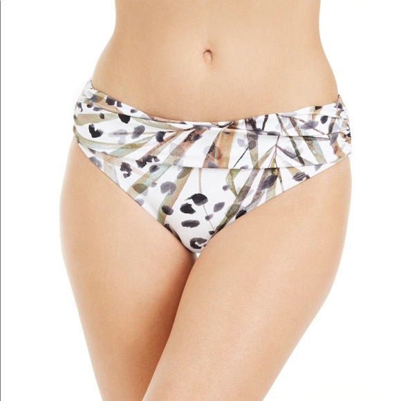KENNETH COLE JUNGLE FEVER PRINTED BIKINI BOTTOM - Picture 1 of 4